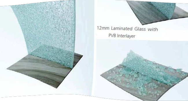 PVB laminated glass VS SGP laminated glass