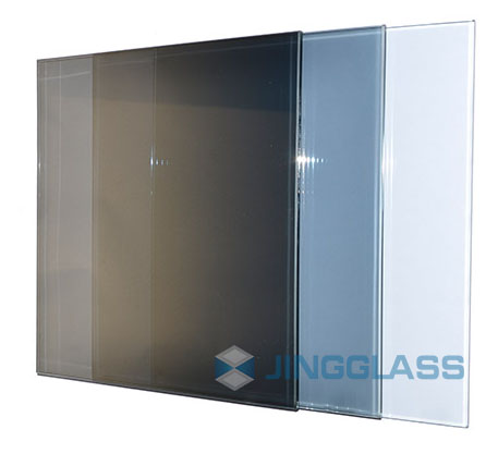 Heat-reflective coated glass