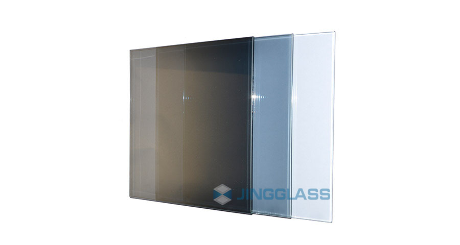Heat-reflective coated glass